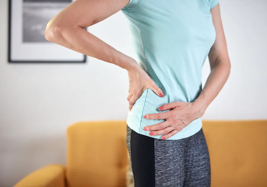 Provider evaluating a patient with chronic hip joint discomfort at Regen & Restore
